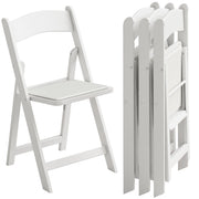 Sedia pieghevole ¨C zephmum ¨C resina e PU, 45x44x78 cm, bianco