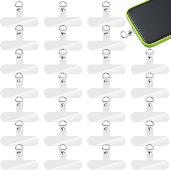 36 pezzi di strisce di protezione per smartphone, lanyards universali per smartphone senza adesivo, parti di ricambio per lanyards per smartphone (trasparente)