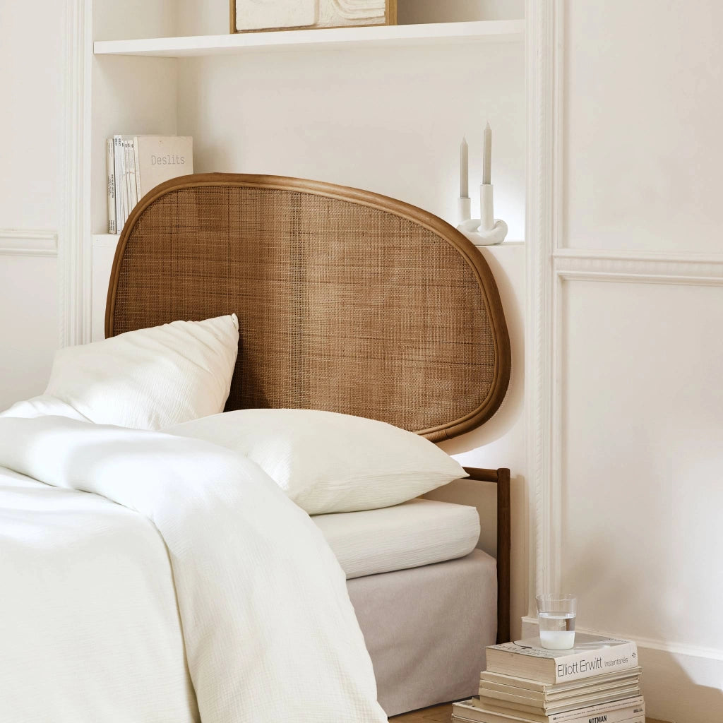 Testata in rattan scuro