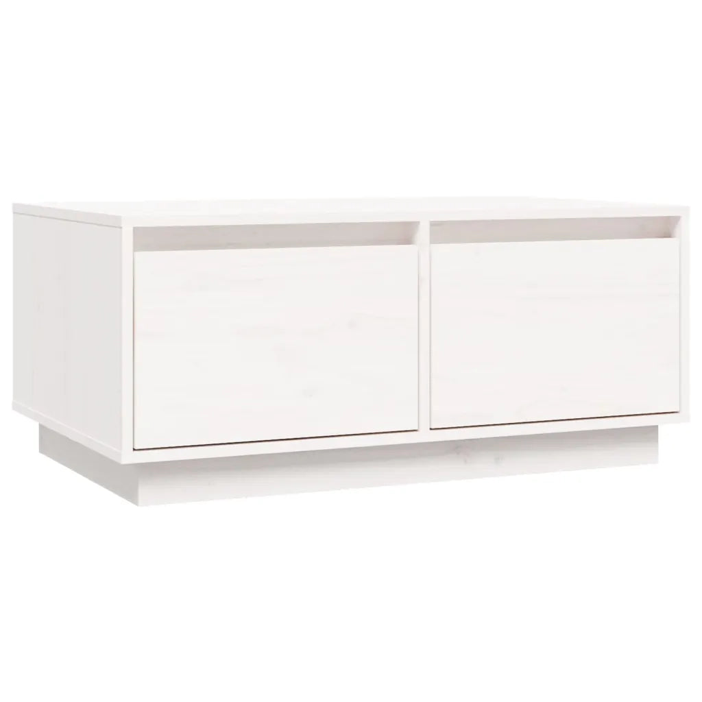 Tavolino da salotto | Tavolino da caff¨¨ | Tavolino da Soggiorno Bianco 80x50x35 cm Legno Massello di Pino