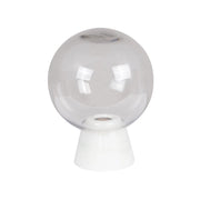 Lampada da tavolo Se'ance bianca in legno e metallo 20x28 cm