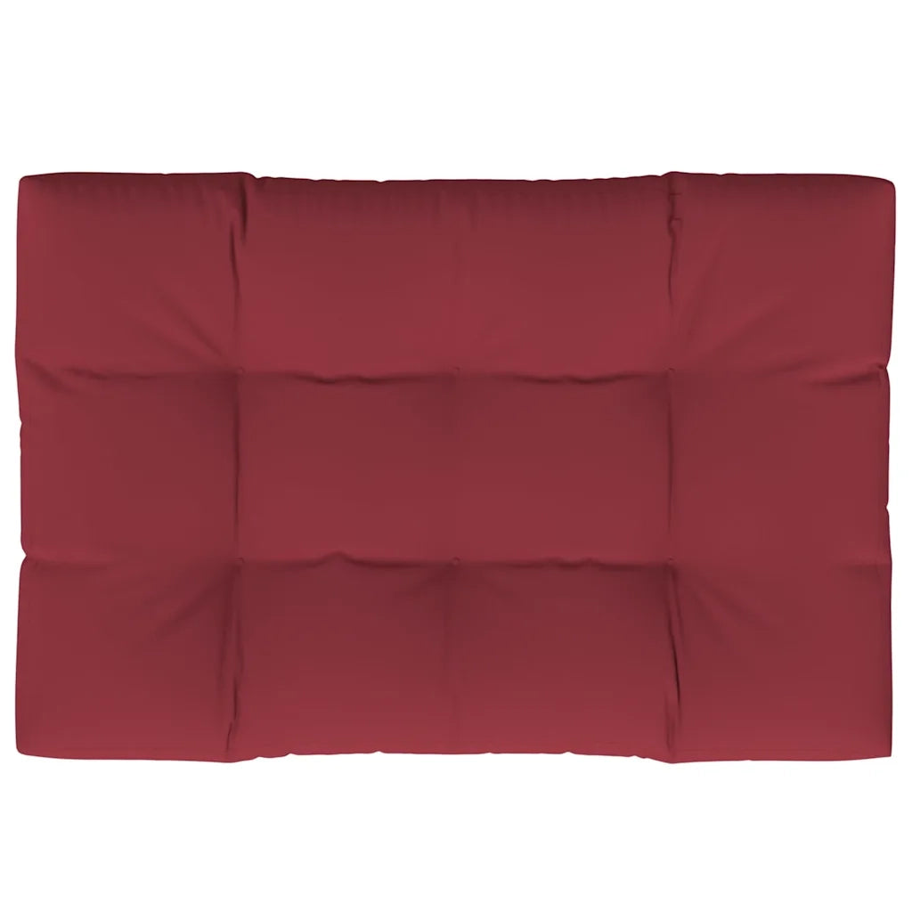 Cuscino per Pallet 120 x 80 x 12 cm Rosso Vino in Tessuto 360522