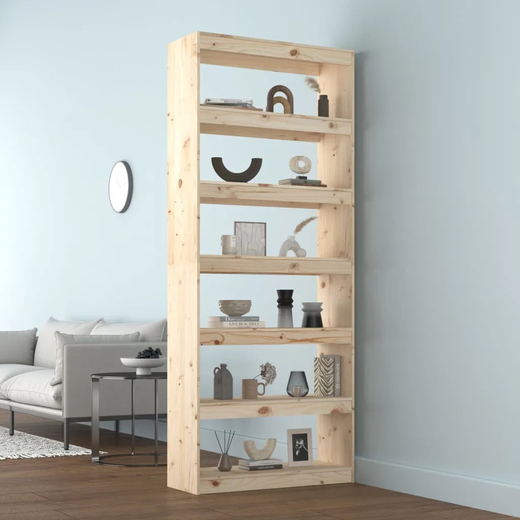 Libreria/Divisorio 80x30x199,5 cm in Legno Massello di Pino 808203