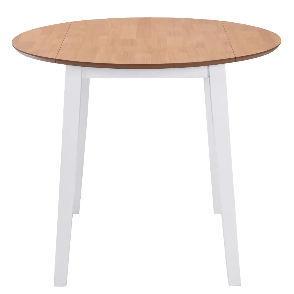 Tavolo per Sala da Pranzo | Tavolo da cucina con Ali Rotondo in MDF Bianco
