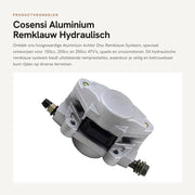Sistema Idraulico in Alluminio - Disco Posteriore - Fori Mattina 52mm - Lunghezza 96mm - Inclusi Piastrini - Pompa Idraulica