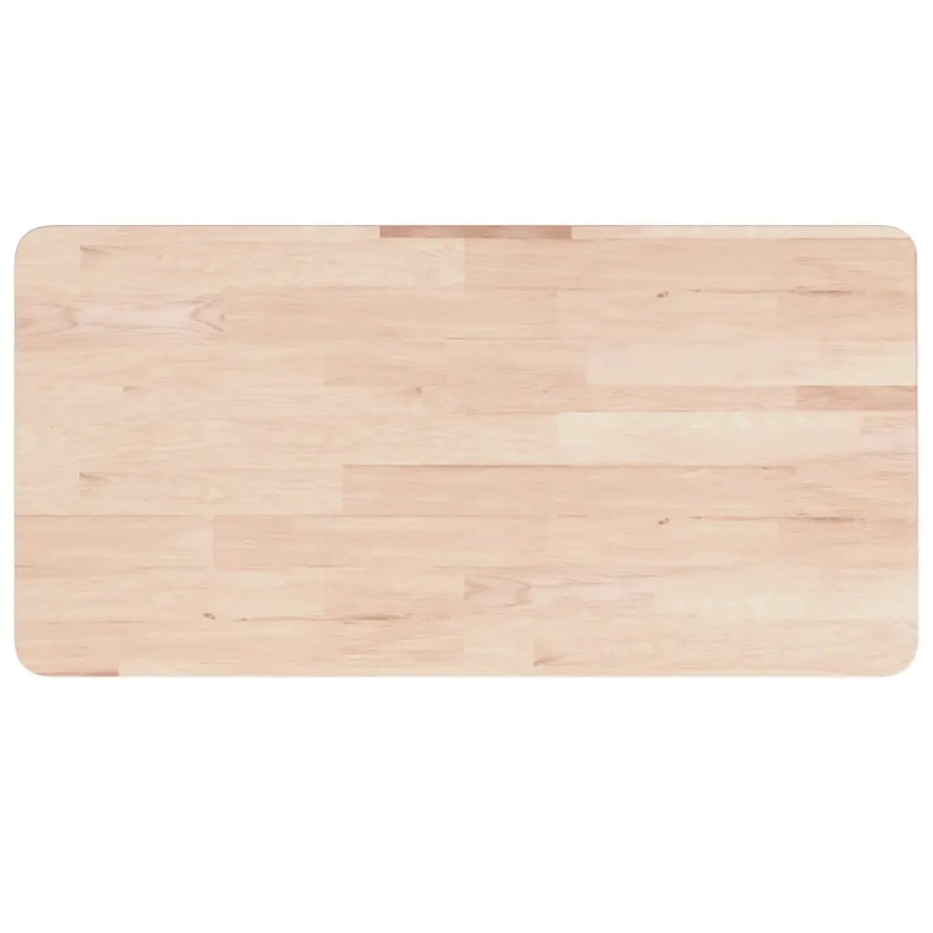Piano Bagno 80x40x2,5 cm in Legno Massello Non Trattato CFW1887630