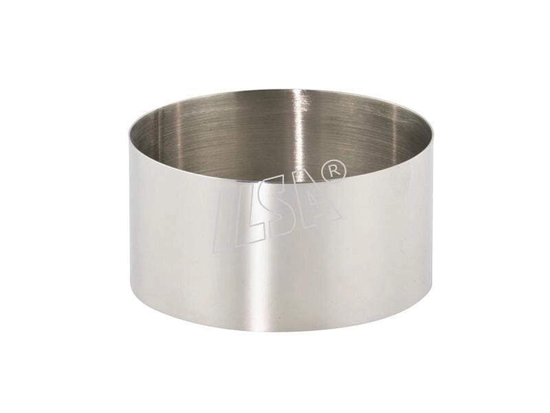 Set 2 Coppapasta Tagliapasta tondi in acciaio inox 7,5 cm h. 4,5 cm