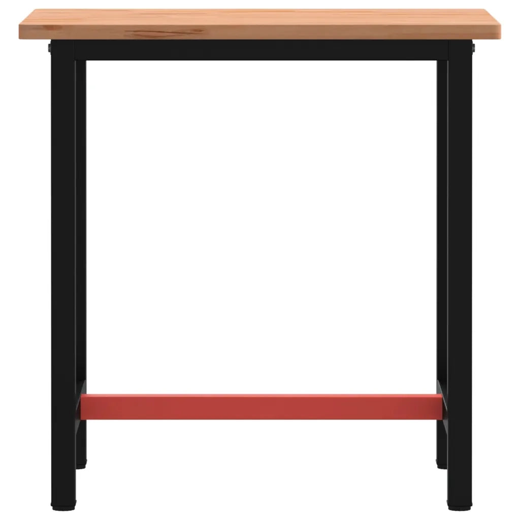 Banco da Lavoro 80x55x81,5 cm Legno Massello Faggio e Metallo 3188903