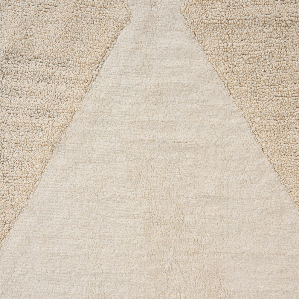 Tappeto per bambini in cotone 160 x 230 cm con motivo geometrico Beige Stile Boho Soggiorno Bambini Stanza dei bambini