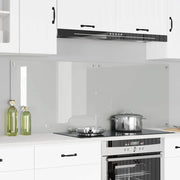 Rivestimento da Cucina 2 pz-Set di 2 Paraschizzi per Cucina Trasparente 80 x 60 cm