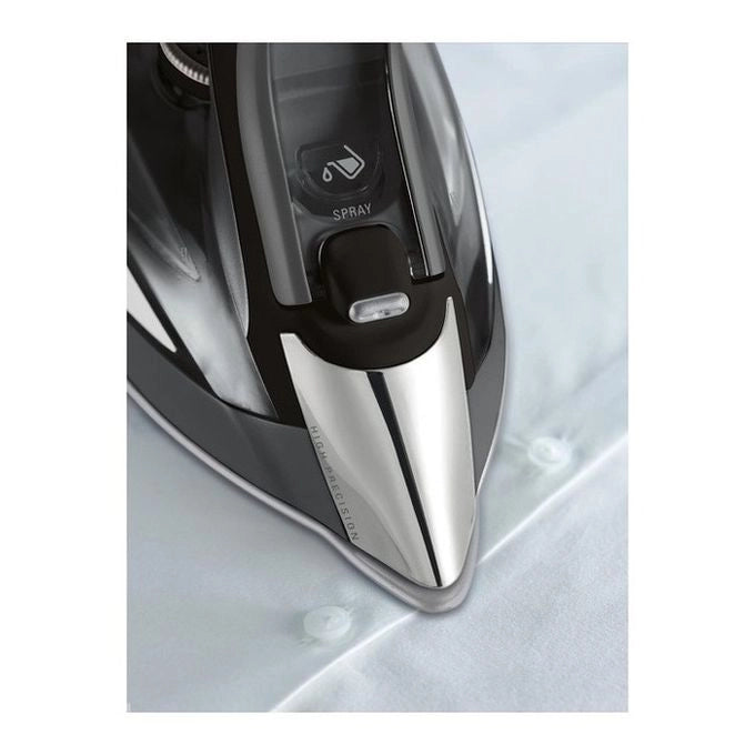 Rowenta DW7025D1 Expertis Anticalc Ferro da Stiro a Vapore 2700W 45 g-min Piastra Microsteam 400HD Serbatoio 300ml colore Nero Grigio