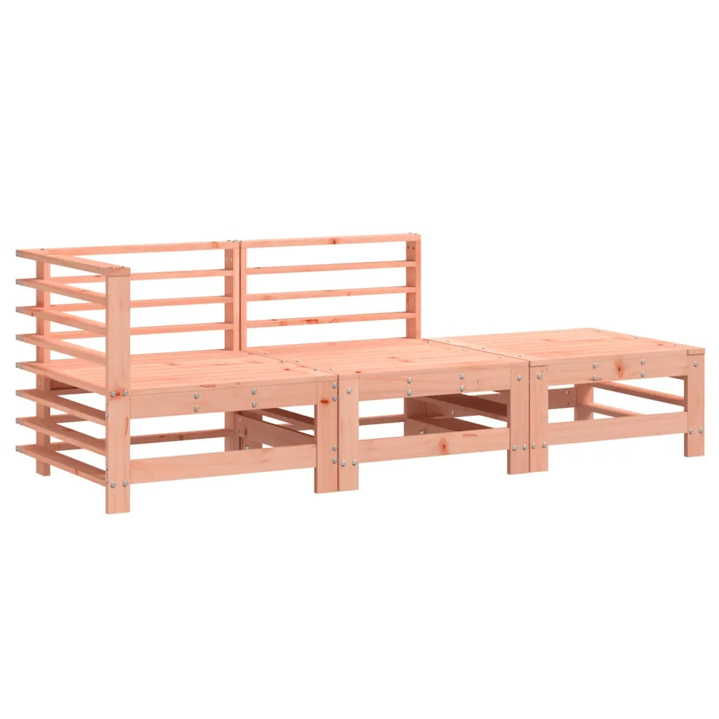 Salotto da Giardino-Set Salotto da Giardino 3 pz in Legno Massello di Douglas 205640