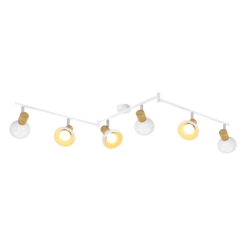 ZMH Faretto da soffitto regolabile E14 a 3 fiamme nero vintage