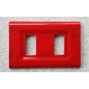 Trade Shop - Placchette Placche In Abs Serie Magic Elite Bticino Compatibili Color Copriprese - Rosso -4 Fori     -