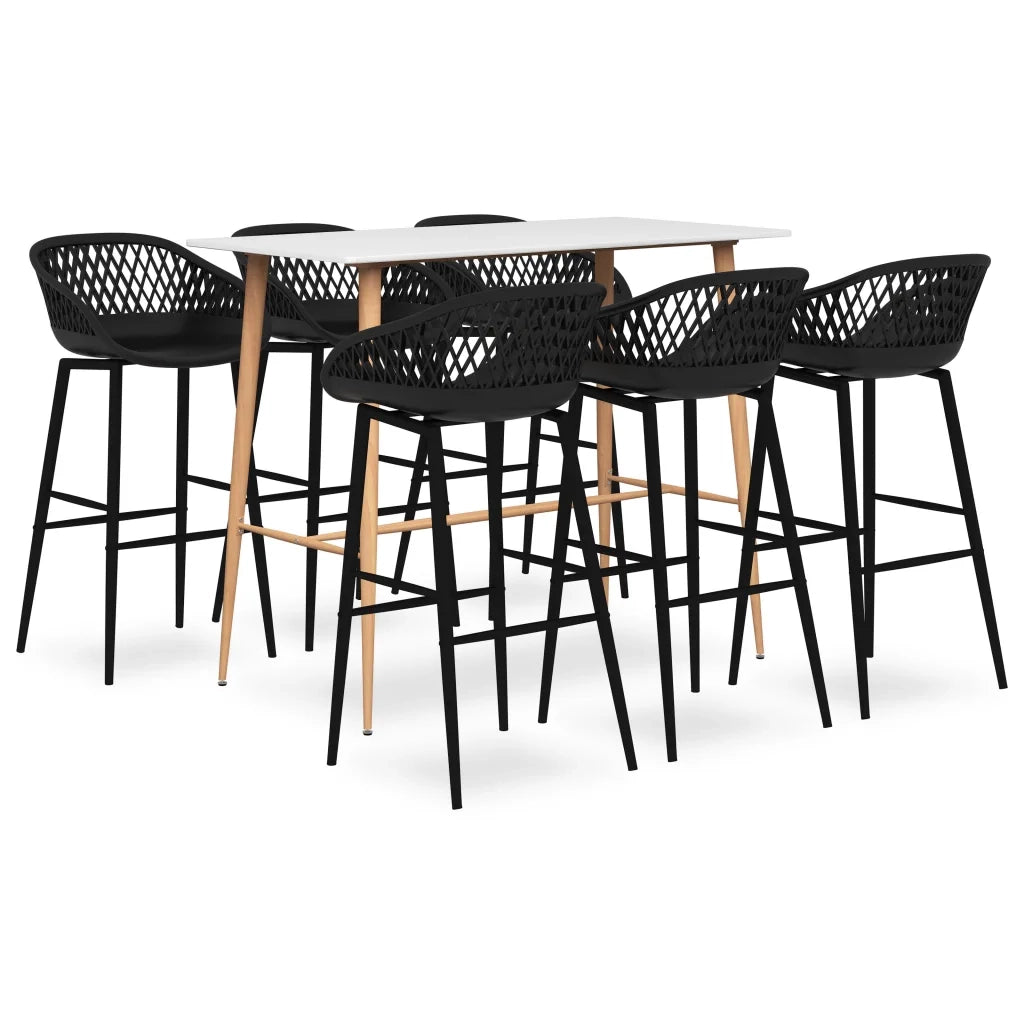 Set da Bar 7 pz Bianco e Nerocod mxl 96427