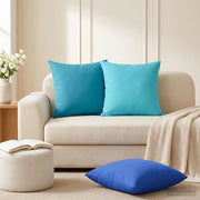 Federa 12 pcs HEERLEN Blu Reale 45 x 45 cm Poliestere 910506
