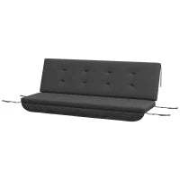 Cuscino per Seduta per Dondolo 170 x 100 x 8cm Grigio Scuro