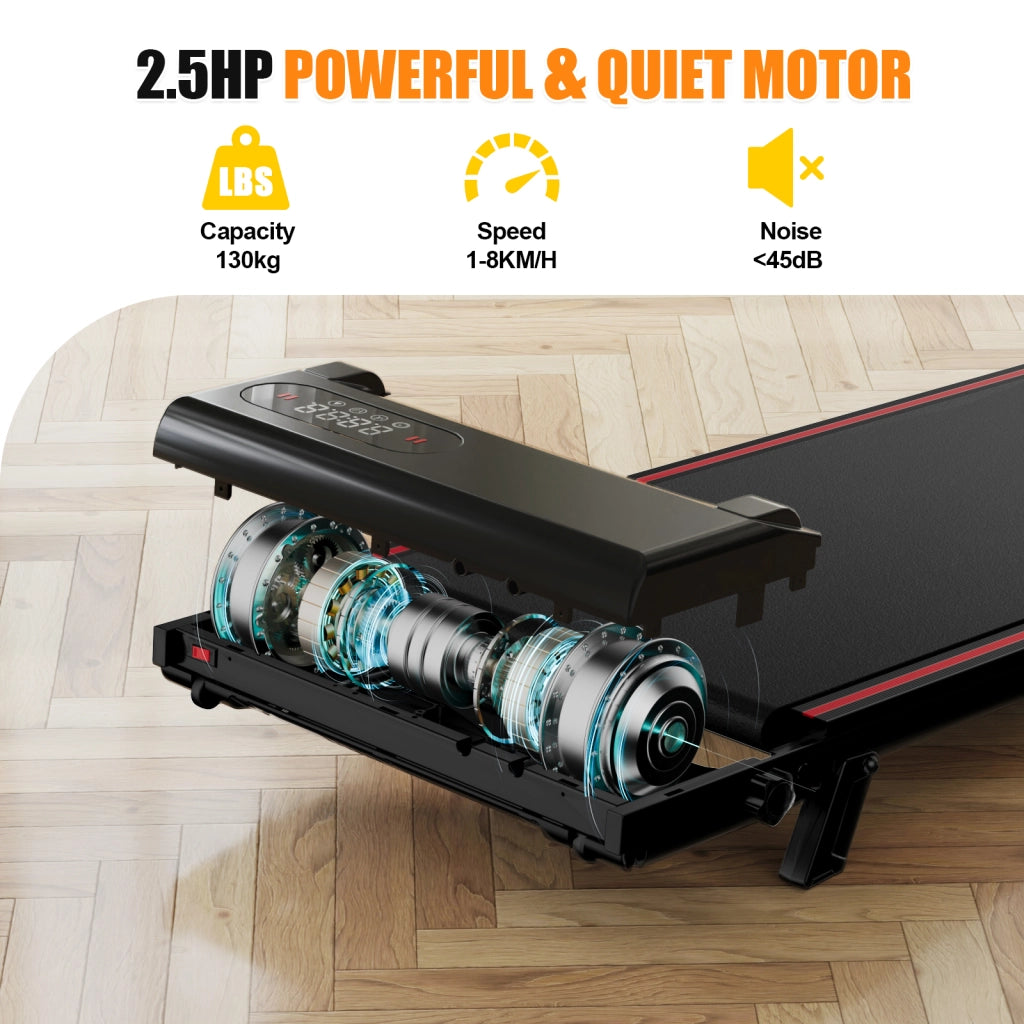 Tapis roulant, inclinazione del 7%, tapis roulant elettrico pieghevole 3 in 1, 2,5 CV, 8 km/h, telecomando, compatto e portatile