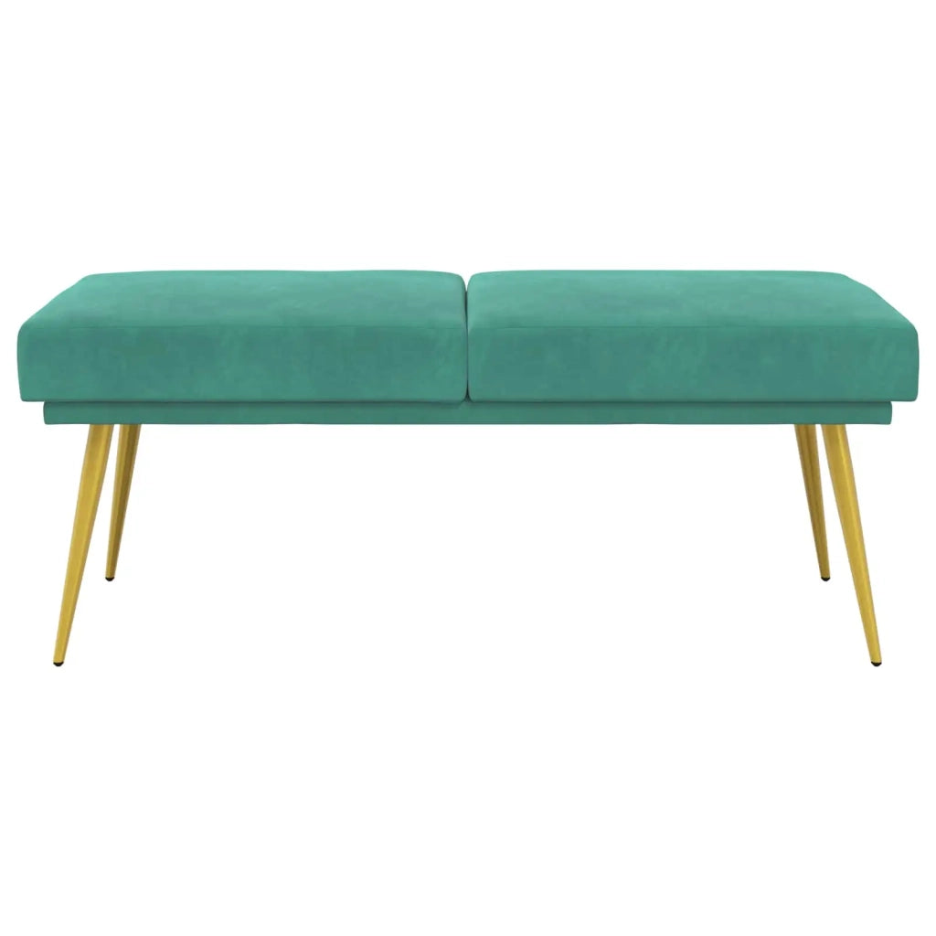 Panchina a doppio strato Turchese 120 x 45 x 46 cm Velluto 42038595