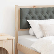 Testiera marrone e grigio scuro 80 cm Legno di pino massello
