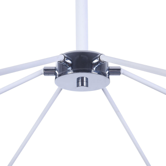 Lampadario Modern in Metallo Abigail Bianco