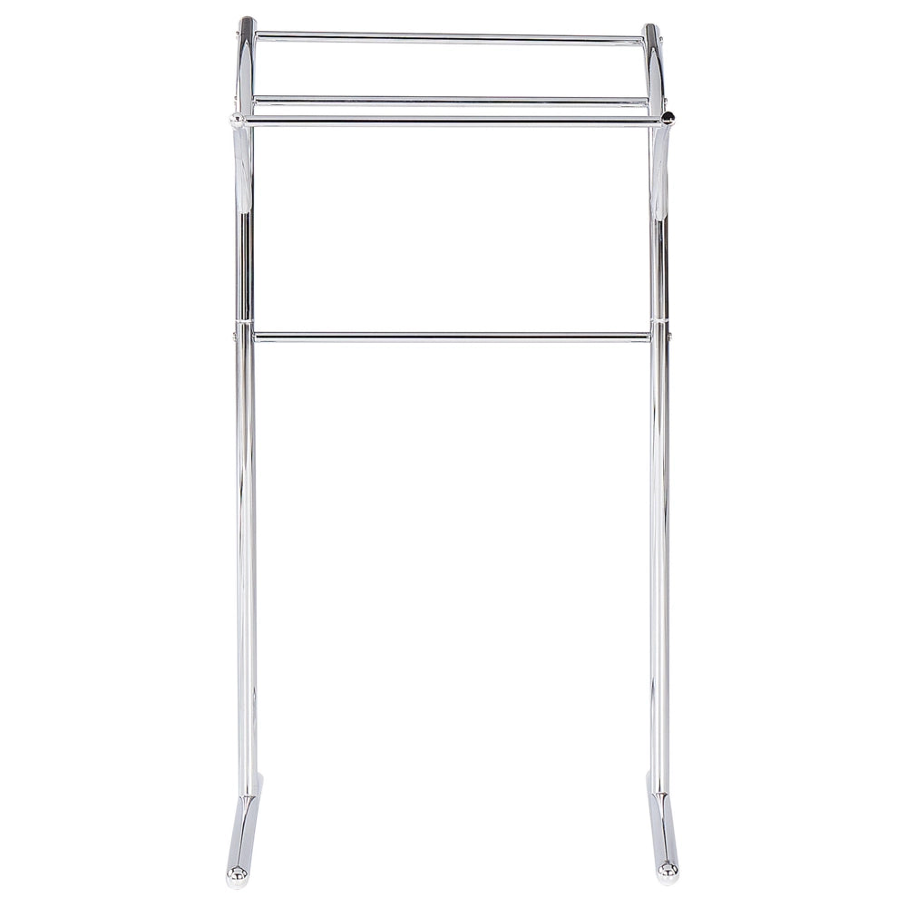 Portasciugamani in acciaio argentato lucido 3 binari portasciugamani da terra accessori da bagno moderni