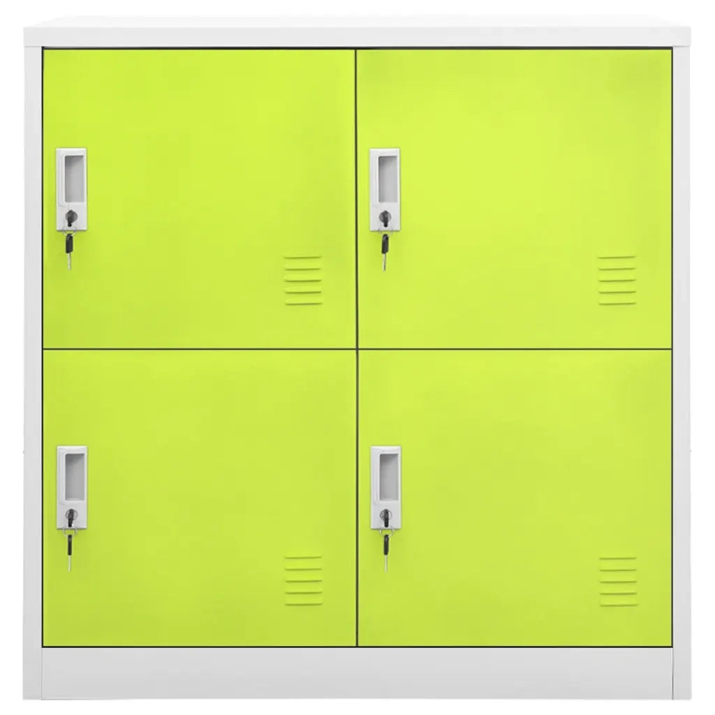 Armadietto moderno per aula con serratura 90 x 45 x 92 cm acciaio grigio 02_0046922