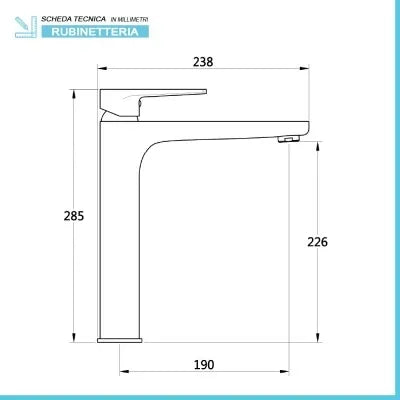Set miscelatori lavabo alto bidet e doccia a incasso nero opaco  Erika