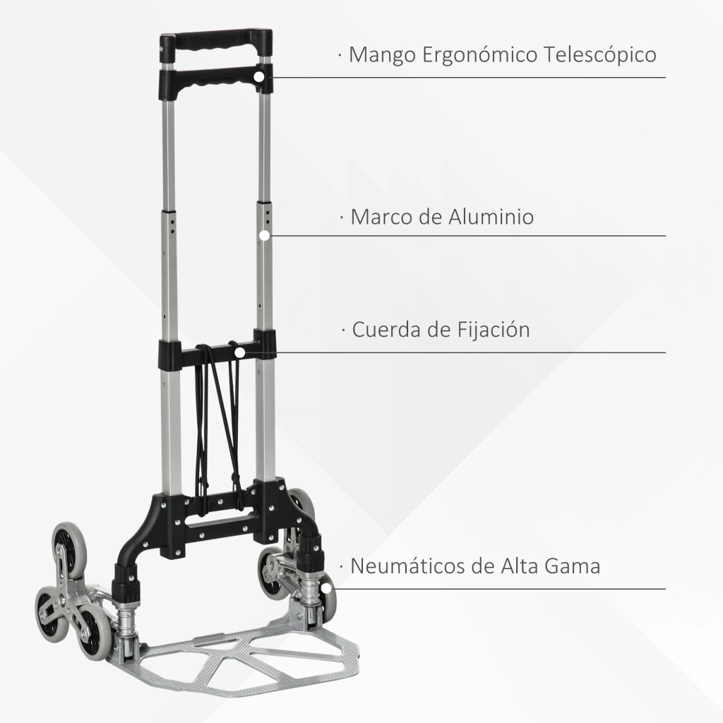 Carriola Pieghevole con Ruote ¨C zephmum ¨C 70kg Portatile