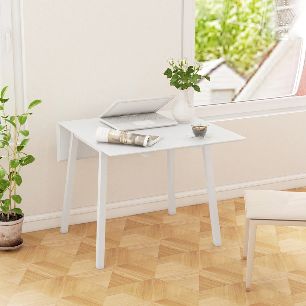 Tavolo da pranzo pieghevole allungabile ¨C zephmum ¨C bianco 110x86x75 cm