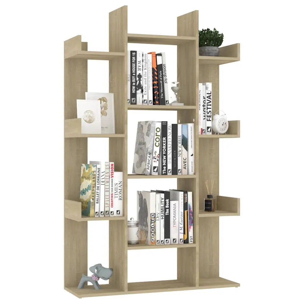 Libreria Rovere Sonoma 86x25,5x140 cm in Truciolato 808903