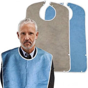 Slabbettoni Indossabili per Adulti - Con Chiusura a Bottone - Impermeabili - Slabbettoni per Seniors - Slabbettoni per Adulti - Slabbettoni Grandi - Protettori di Abbigliamento - 78 x 45 cm - 2 Pezzi