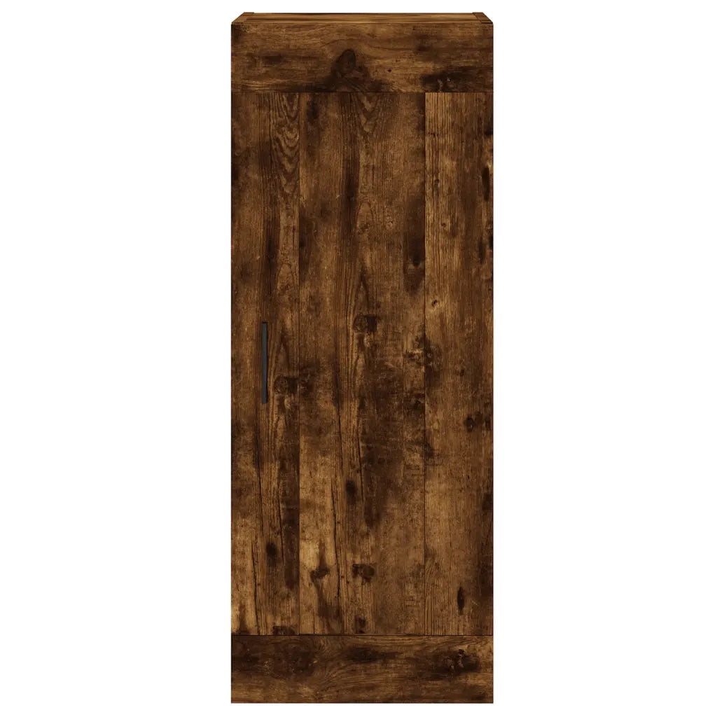 Mobile a Parete Rovere Fumo 34,5x34x90 cm in Legno Multistrato 830521