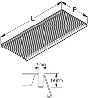 RIPIANO IN FILO CON GOLA cm. 37x100 Col. Bianco RAL9001