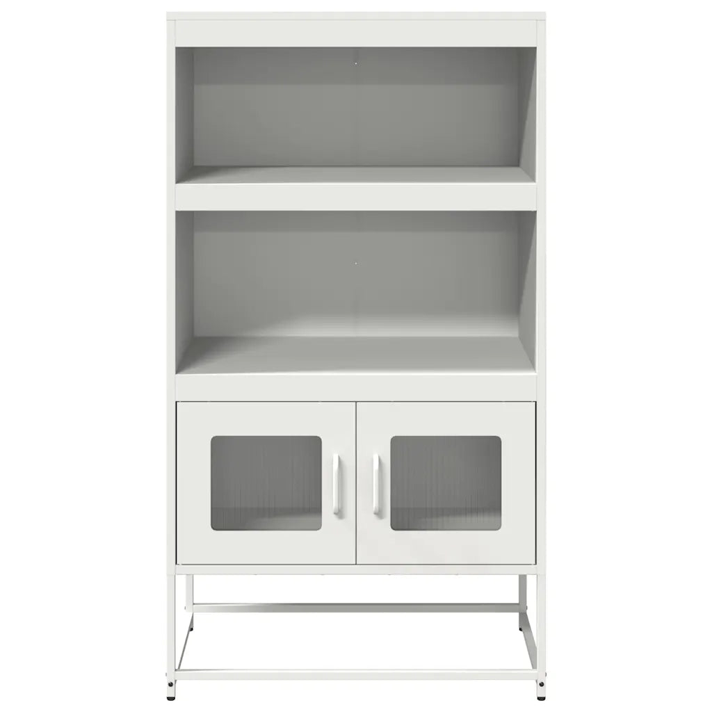 Credenza | Madia | Buffet da pranzo | Armadio da pranzo Bianca 68x39x123 cm in Acciaio