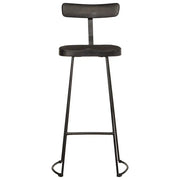 Sgabelli da Bar 2 pz Neri 49x43x103 cm Legno Massello di Mango 4013515