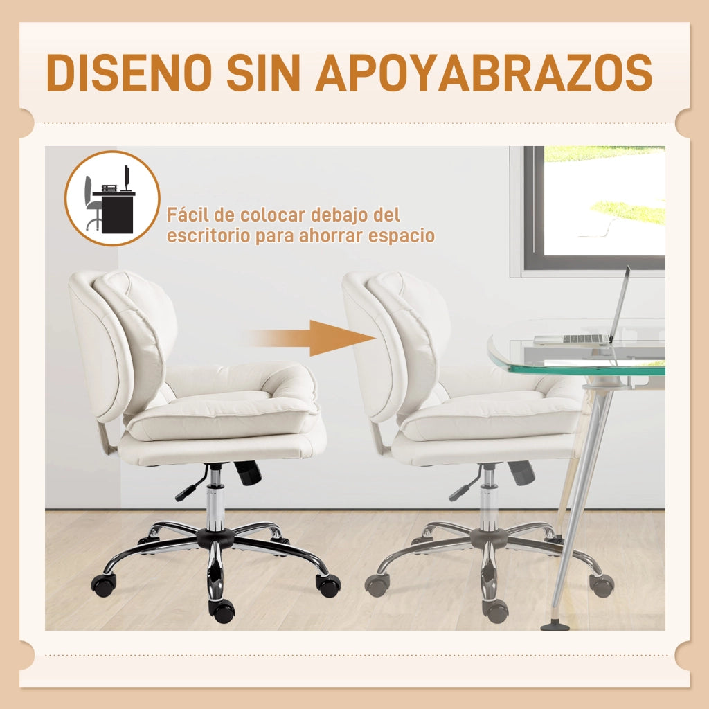 Sedia da Ufficio con Schienale Imbottito e Braccioli ¨C Zephmum ¨C Grigio