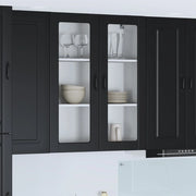 Mobile da cucina-Armadio da cucina Nero 80 x 31 x 100 cm Legno multistrato 833561