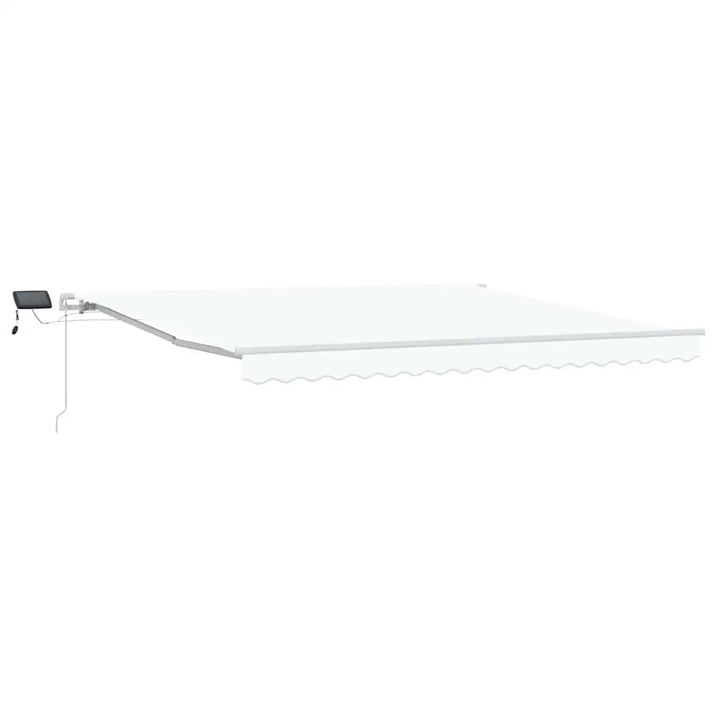 Tenda Retrattile Bianco 400 × 300 cm Tessuto e acciaio 3330624