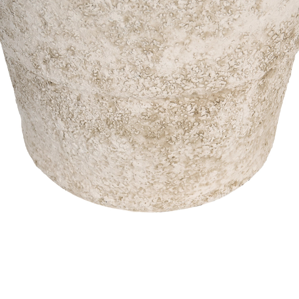 Vaso da fiori alto in pietra per giardino, per interni ed esterni 41x35 cm Beige chiaro giardino terrazzo