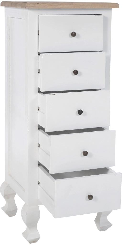 Cassettiera Kora Natura/bianco