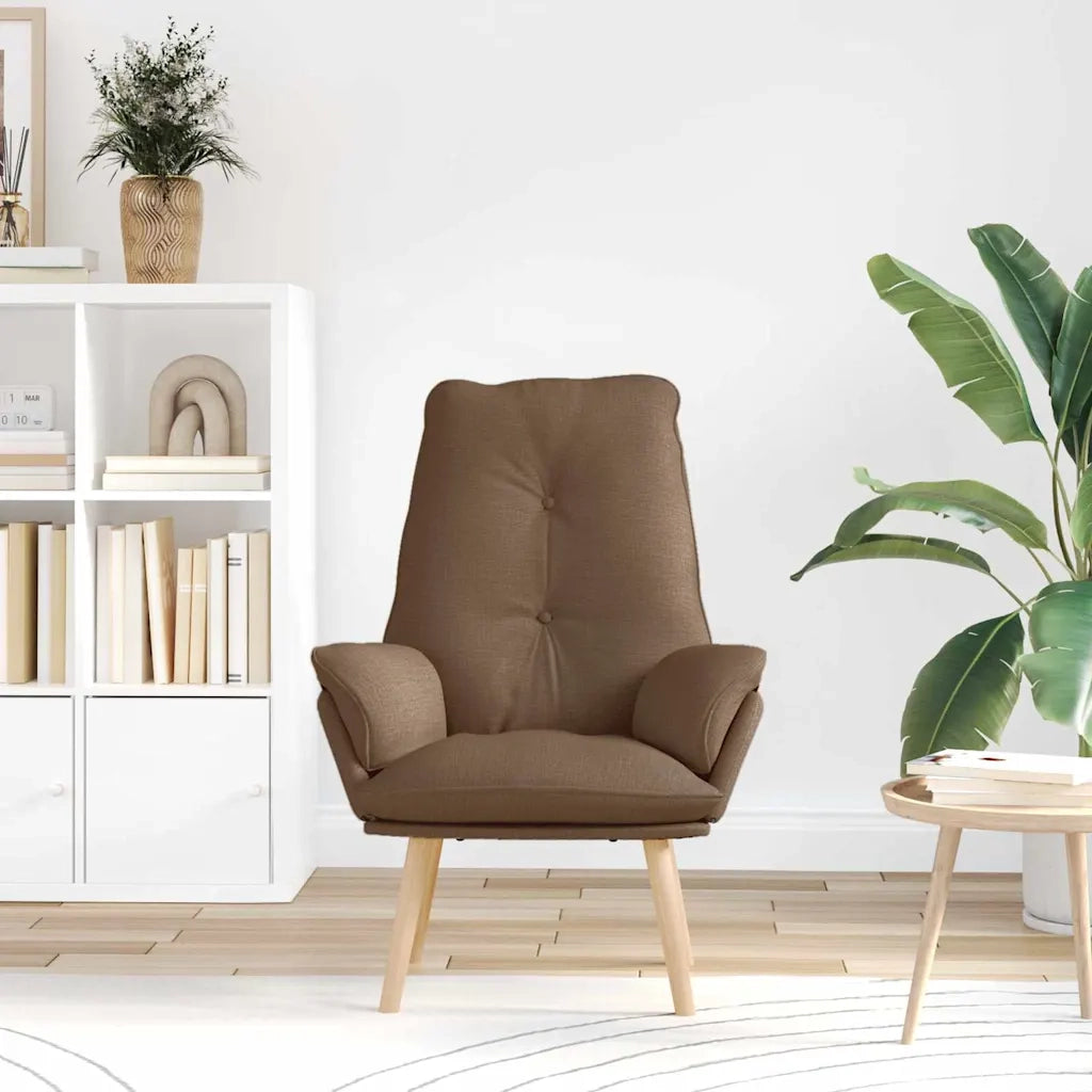 Poltrona-Divano Sedia-Poltroncina Marrone 69 x 74 x 93 cm Poliestere e compensato