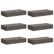 Scatola di Stoccaggio 6 pz Grigio 100 x 50 x 18 cm CFW8869595