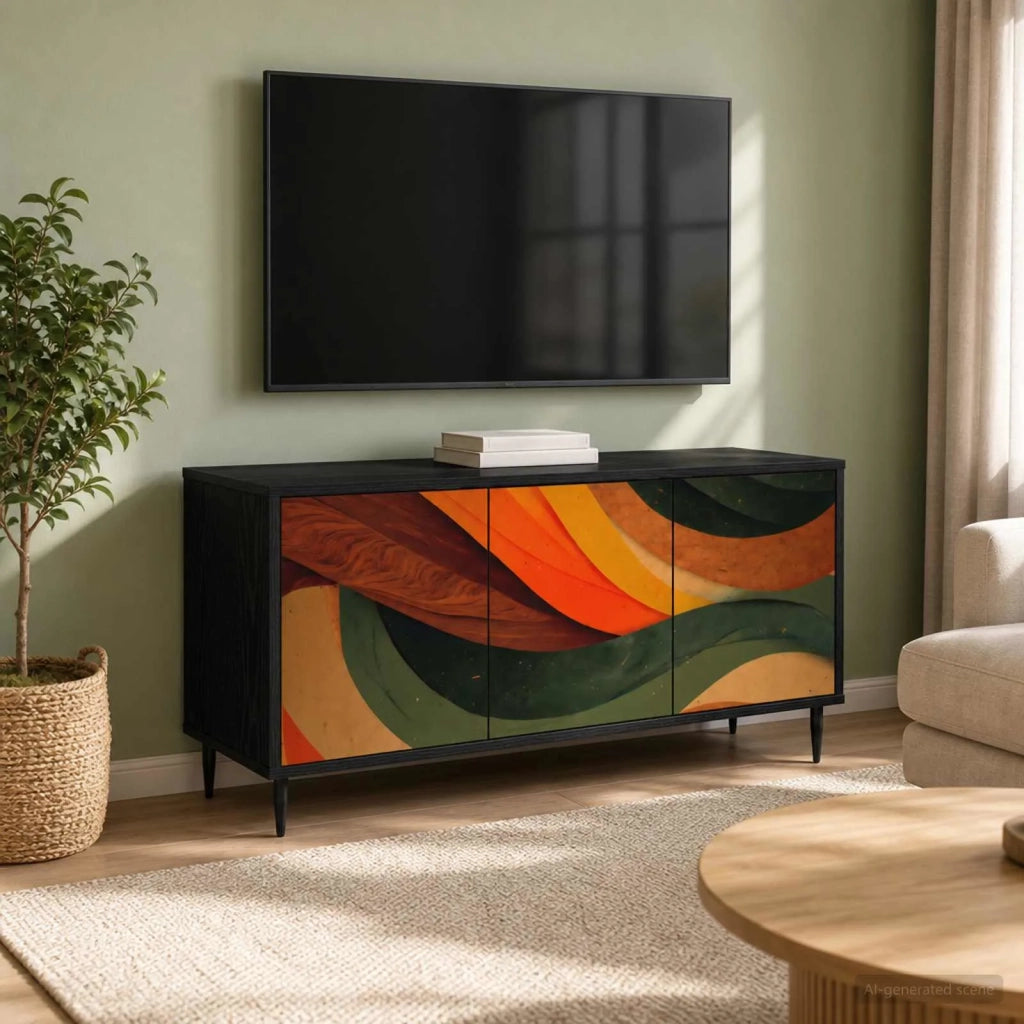 Mobile TV BONN 102 x 33 x 51 cm Rovere Nero 8007101