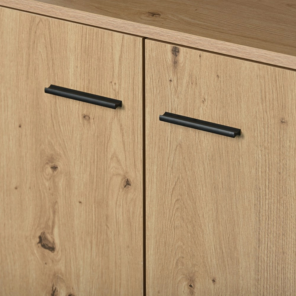 Credenza Industriale 3 Ante e 3 Cassetti con Maniglie in Metallo ¨C MINIMAL ¨C 150x35x75.9cm