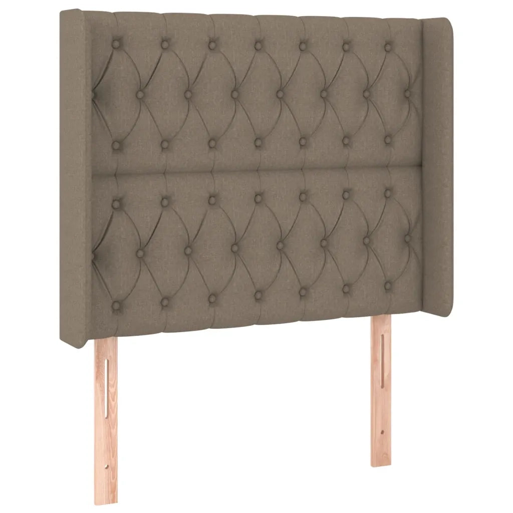 Testiera ad Orecchio Tortora 93x16x118/128 cm in Tessuto 3119902