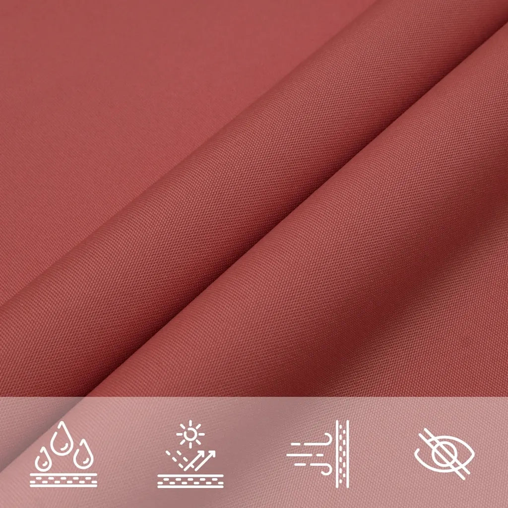 Parasole a Vela Tessuto Oxford Triangolare 3x4x5 m Terracotta 135393