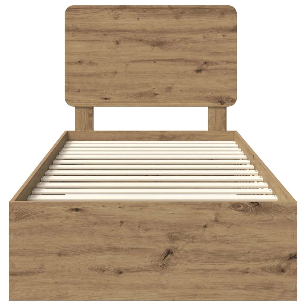 Struttura del letto Rovere artigianale 100 x 200 cm 3412827