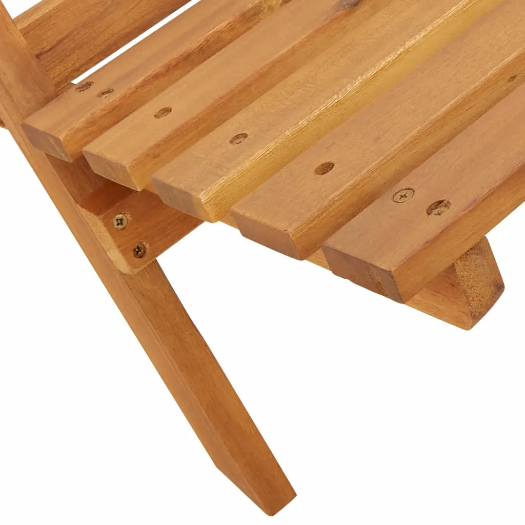 Sedie Giardino 2 pz Beige Legno Massello Acacia e Polipropilene 367689