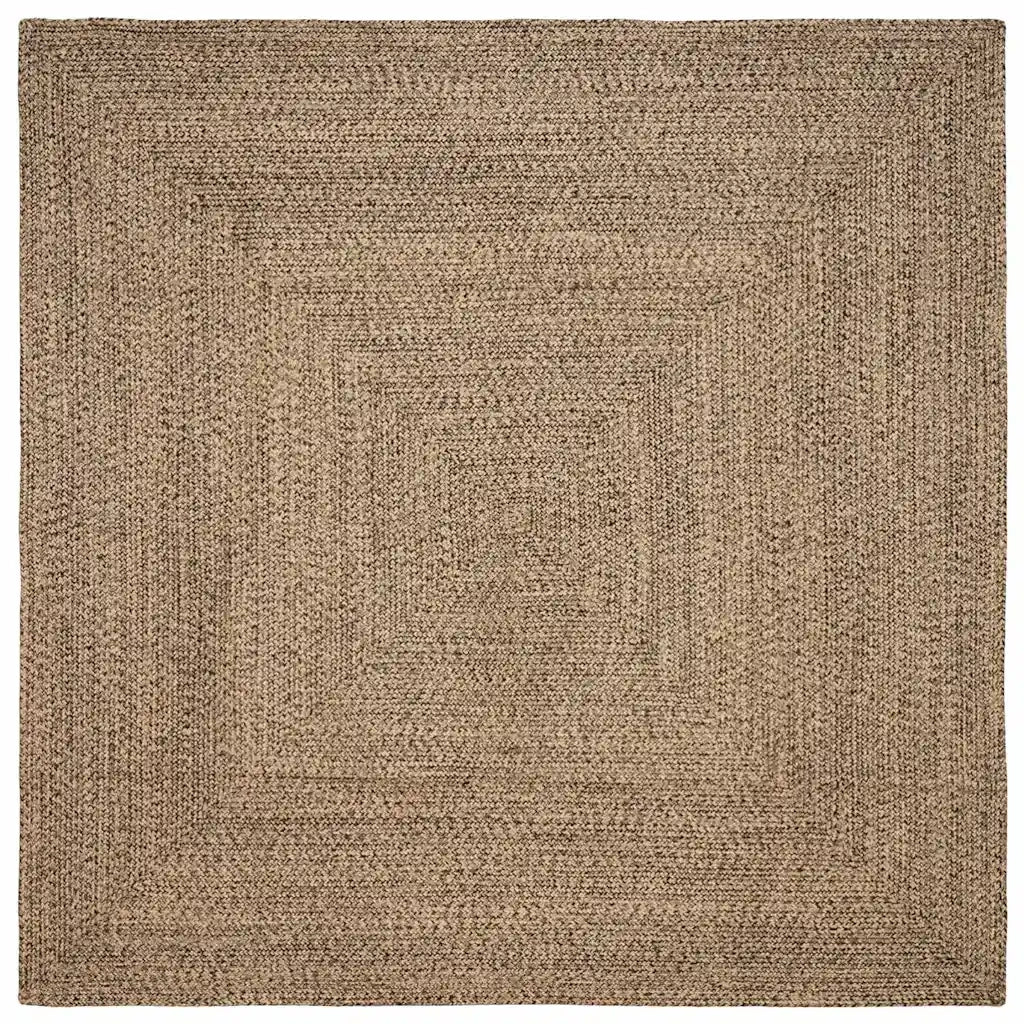 Tappeti per area Naturale e Nero 200 x 200 cm Juta 42010503